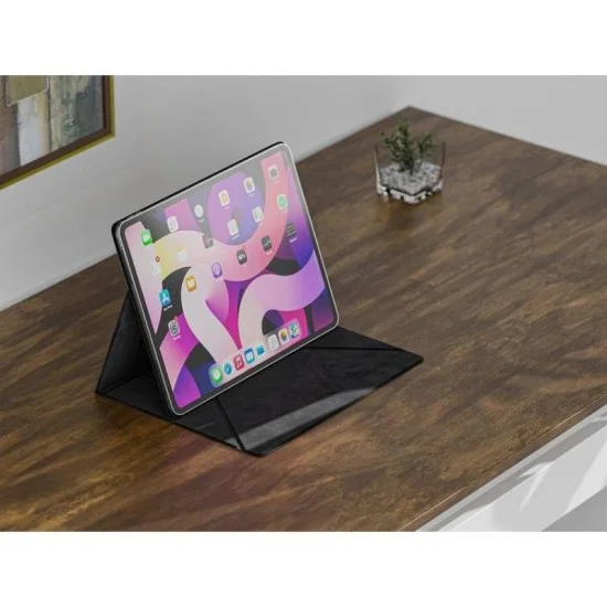 Leather Stand Ipad Pro 11 Inch 2024 With 360 Degree Rotation Levelo - Black